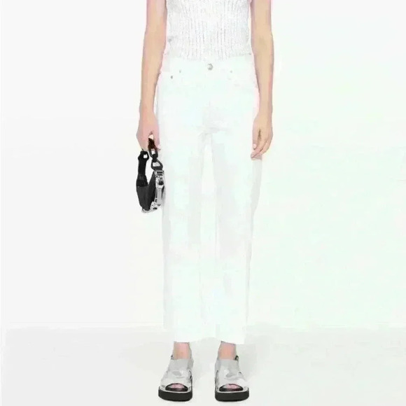 rag & bone Denim - Rag & Bone Harlow Midrise Straight White Jeans size 31 new nwt